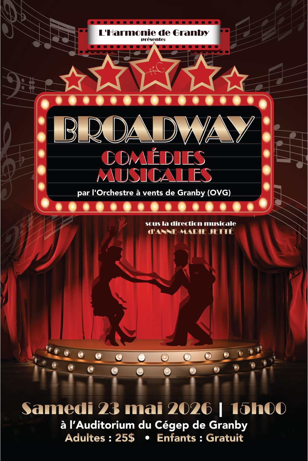 Affiche du spectacle Broadway – Comédies musicales.