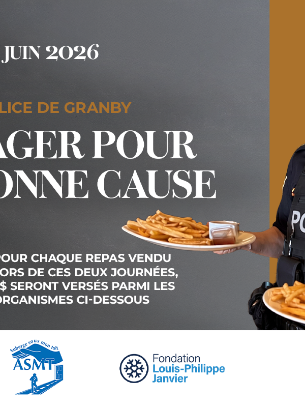 Affiche promotionnelle S'engager pour une bonne cause