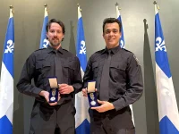 Agents Jean-Christophe St-Pierre et Anthony Gendreau